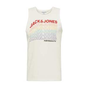JACK & JONES Tričko 'JORPROUD' šedobiela / zmiešané farby vyobraziť