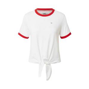 Tommy Jeans Tričko červená / biela vyobraziť