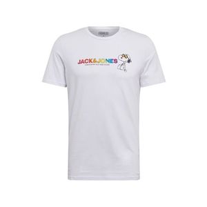 JACK & JONES Tričko 'Peanuts Pride' biela vyobraziť