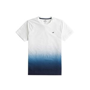 HOLLISTER Tričko biela / modrá vyobraziť