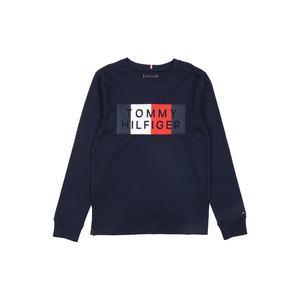 TOMMY HILFIGER Tričko 'GLOBAL STRIPE GRAPHIC' tmavomodrá vyobraziť