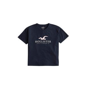 HOLLISTER Tričko 'Timeless' biela / námornícka modrá vyobraziť