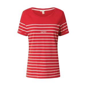 ESPRIT Tričko 'FLW' červená / biela vyobraziť