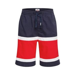 Tommy Jeans Nohavice námornícka modrá / biela / červená vyobraziť