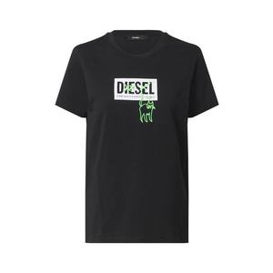 DIESEL Tričko biela / čierna vyobraziť