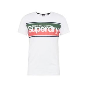 Superdry Tričko biela / tmavomodrá / červená / zelená vyobraziť