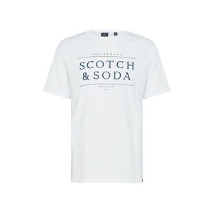 SCOTCH & SODA Tričko námornícka modrá / šedobiela vyobraziť