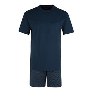SCHIESSER Krátke pyžamo tmavomodrá / sivá melírovaná vyobraziť