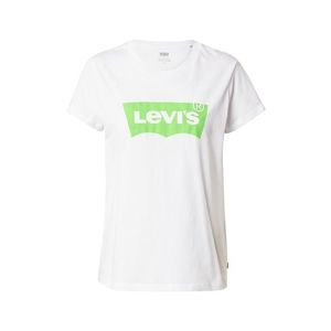 LEVI'S Tričko 'The Perfect' biela / neónovo zelená vyobraziť