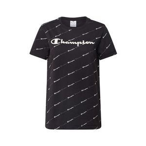 Champion Authentic Athletic Apparel Tričko čierna / biela / tmavosivá vyobraziť