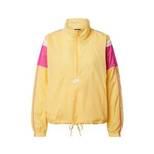 Nike Sportswear Funkčná bunda 'Heritage Half-Zip' ružová / biela / žltá vyobraziť