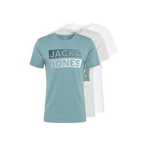 JACK & JONES Tričko biela / sivá / modrá vyobraziť