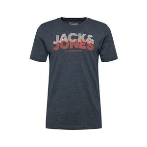 JACK & JONES Tričko 'Lex' modrá melírovaná / svetlomodrá / pastelovo červená vyobraziť