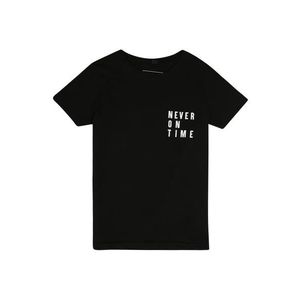 Mister Tee T-Shirt 'Never On Time' čierna / biela vyobraziť