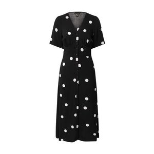 NEW LOOK Košeľové šaty 'RITA' čierna / biela vyobraziť