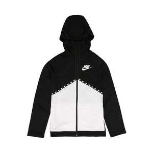 Nike Sportswear Tepláková bunda biela / čierna vyobraziť