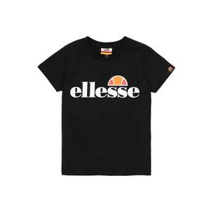 ELLESSE Tričko 'Malia' čierna / biela / oranžová vyobraziť