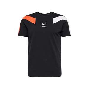 PUMA Tričko biela / čierna / oranžová vyobraziť