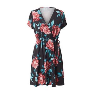 Hailys Letné šaty 'Sina' čierna / ružová / modrá vyobraziť