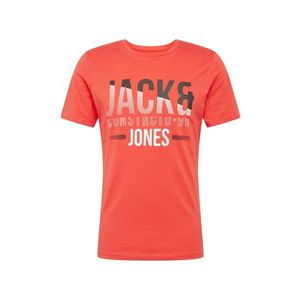 JACK & JONES Tričko 'Koral' biela / červená / tmavomodrá vyobraziť