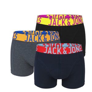 JACK & JONES - 3PACK color boxerky z organickej bavlny s farebným pásom-XL (92-97 cm) vyobraziť