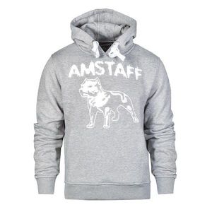Amstaff Logo Hoodie - grau - XL vyobraziť