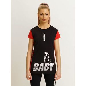 Babystaff Uraya T-Shirt - schwarz/rot - S vyobraziť