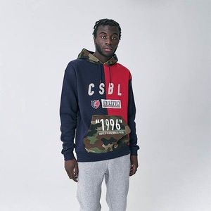 Cayler & Sons Sweatshirt Black Label WCWW 1996 Semi Box Hoody navy / woodland camo - S vyobraziť