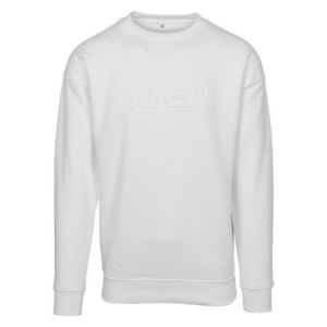 Mr. Tee Embossed NASA Worm Crewneck white - 3XL vyobraziť