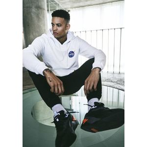 Mr. Tee NASA Insignia Logo EMB Hoody white - S vyobraziť