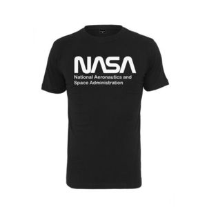 Mr. Tee NASA Wormlogo Tee black - S vyobraziť