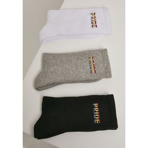 Mr. Tee Pride Socks 3-Pack wht/gry/blk - 39–42 vyobraziť