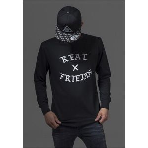 Mr. Tee Real Friends Crewneck black - S vyobraziť