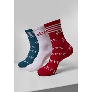 Mr. Tee Skrrt AOP Socks 3-Pack red/white/petrol - 39–42 vyobraziť