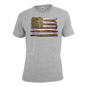 Mr. Tee STATES OF WEED T-Shirt h.grey - XS vyobraziť