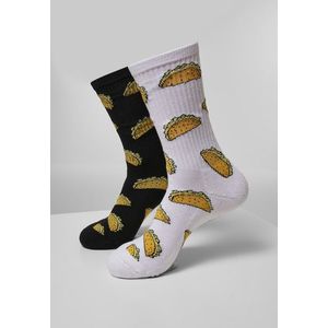 Mr. Tee Taco Socks 2-Pack white/black - 39–42 vyobraziť
