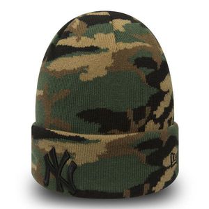 Zimná čapica New Era MLB Esential Camo Knit NY Yankees Wood Camo - UNI vyobraziť