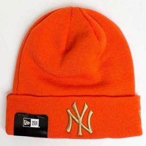 Zimná čapica New Era MLB League Essential Cuff NY Yankees Knit Orange - UNI vyobraziť
