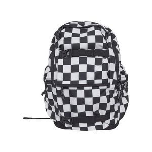 Urban Classics Backpack Checker black & white black/white - UNI vyobraziť