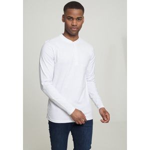 Urban Classics Basic Henley L/S Tee white - XS vyobraziť