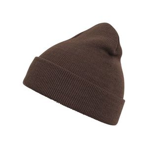 Urban Classics Beanie Basic Flap chocolate - UNI vyobraziť