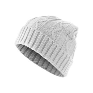 Urban Classics Beanie Cable Flap white - UNI vyobraziť