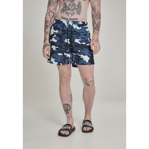 Urban Classics Camo Swimshorts blue camo - XXL vyobraziť