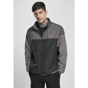 Urban Classics Colorblock Windrunner black - S vyobraziť