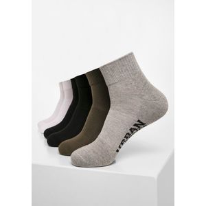 Urban Classics High Sneaker Socks 6-Pack black/white/grey/olive - 39–42 vyobraziť