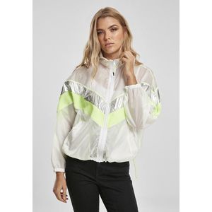 Urban Classics Ladies 3 -Tone Light Track Jacket white/silver - M vyobraziť