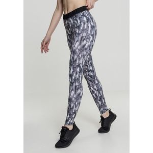 Urban Classics Ladies Active Graphic Leggings grey - XS vyobraziť