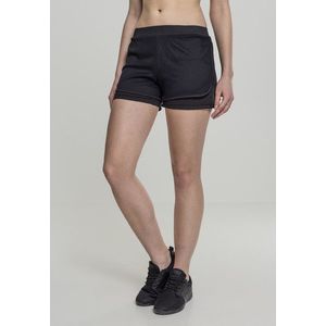 Urban Classics Ladies Double Layer Mesh Shorts black - XS vyobraziť