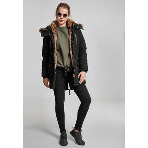 Urban Classics Ladies Imitation Fur Parka black - XL vyobraziť