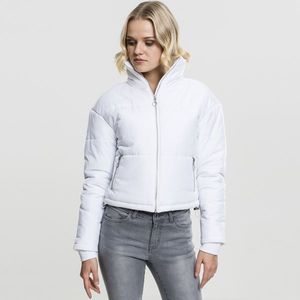 Urban Classics Ladies Oversized High Neck Jacket white - L vyobraziť